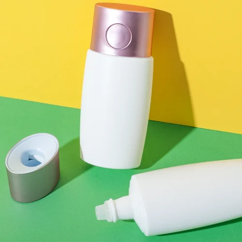 50ml hdpe tottle bottle press button snap cap - 1