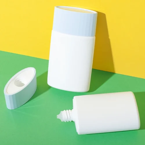 50ml hdpe tottle squeeze bottle ribbed screw cap - 1