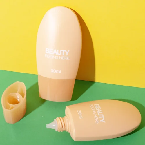 hdpe dual-color orange tottle bottle packaging - 1