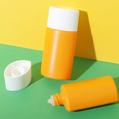 Oranje ronde cilindervormige HDPE-fles 30 ml 50 ml - 9