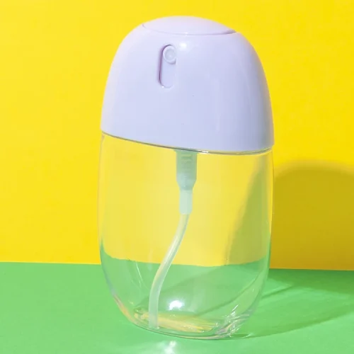 oval 50ml perfume bottle with integrated fine mist sprayer - 1
