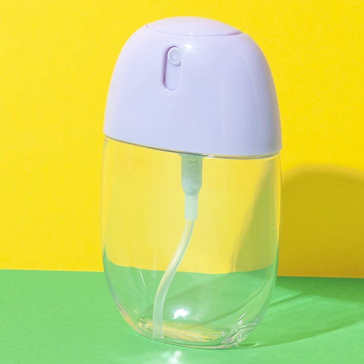 oval 50ml perfume bottle with integrated fine mist sprayer - 1