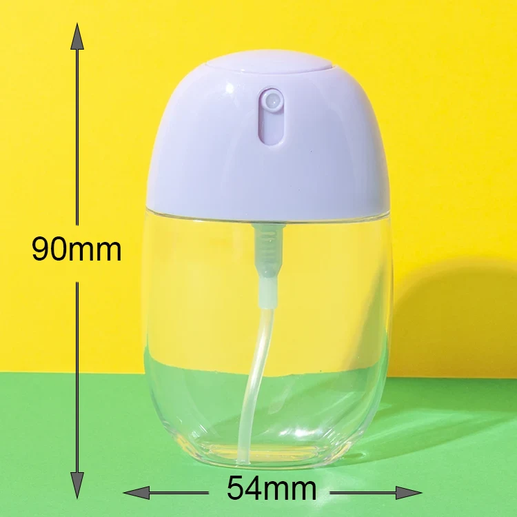 oval 50ml perfume bottle with integrated fine mist sprayer - 2