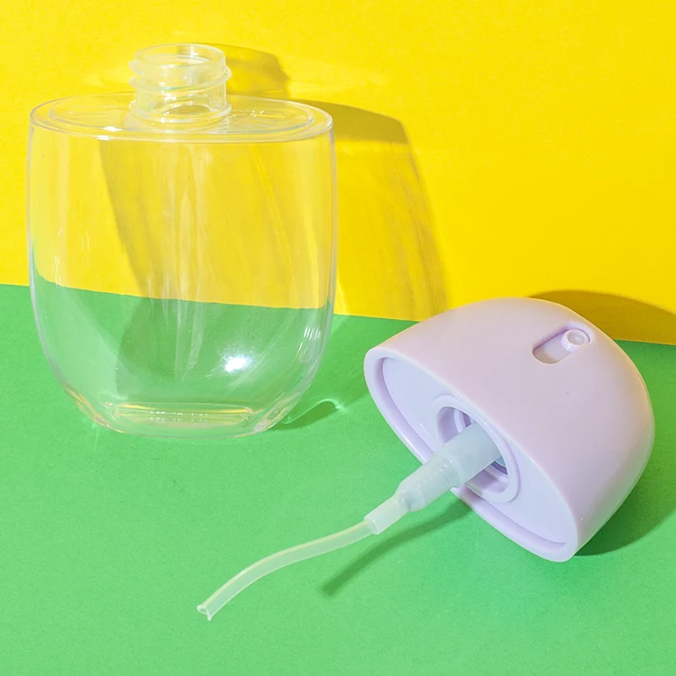 oval 50ml perfume bottle with integrated fine mist sprayer - 3