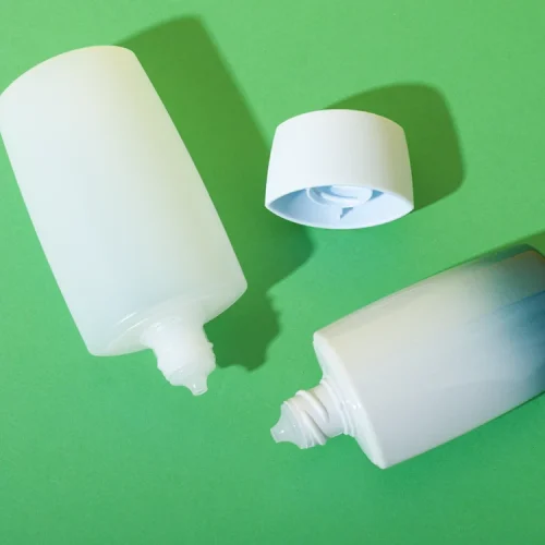 slim oval hdpe gradient tottle bottle 30ml 50ml - 1