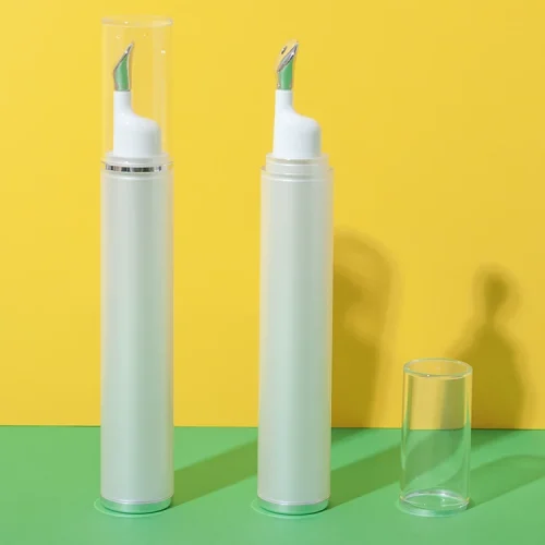 15ml white eye cream bottle with metal applicator - 11