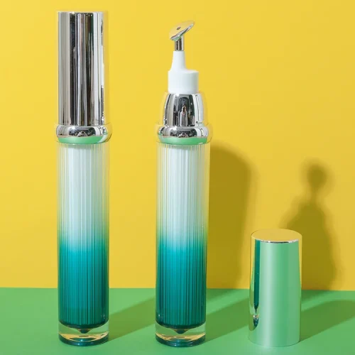 PMMA PP 15ml teal gradient airless eye cream bottle - 1