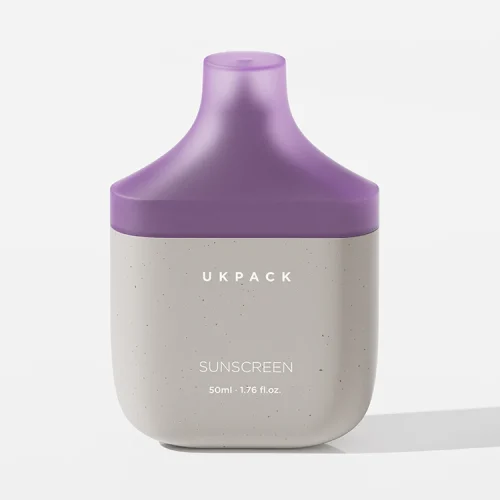 PE 50ml flared cap sunscreen tottle bottle - 1