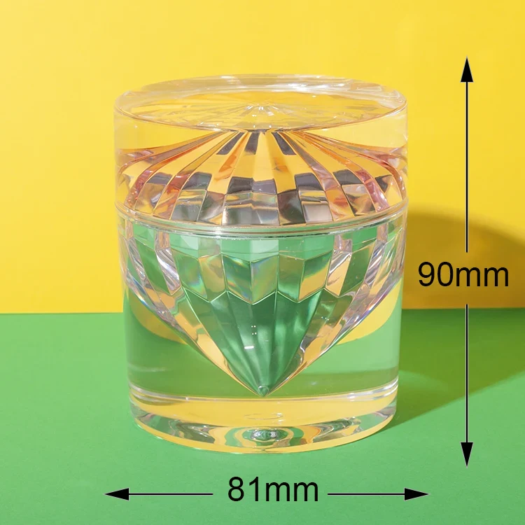 PMMA diamond shape luxury cosmetic jars 15ml 30ml 50ml - 11