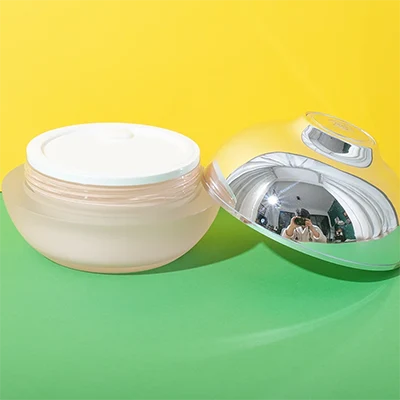 80g acrylic cosmetic cream jar with metallic dome cap - 5