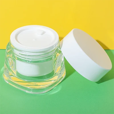 clear square 50g acrylic cream jar - 4