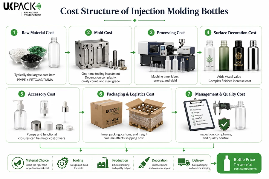 cost structure of injection molding bottles - 1
