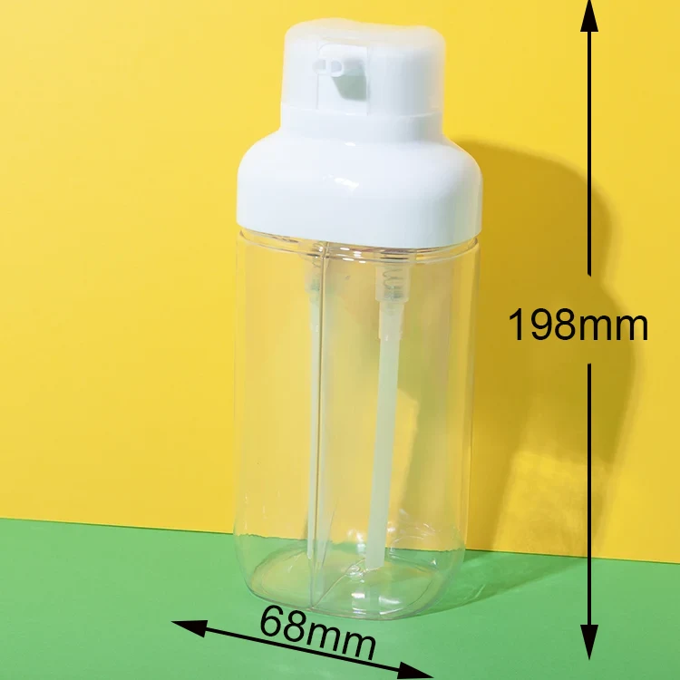 pet dual chamber shampoo bottle 250ml+250ml - 2