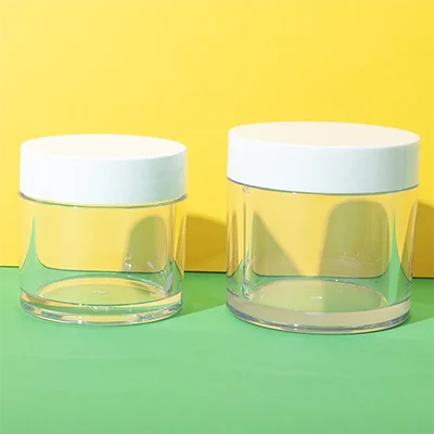 petg cosmetic cream jar 75g 100g clear round jar - 7