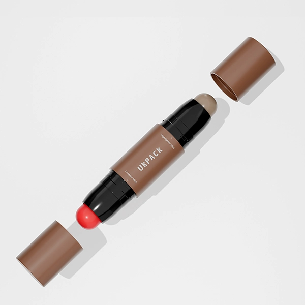 pp double sided lipstick tube with multi-applicators - 1