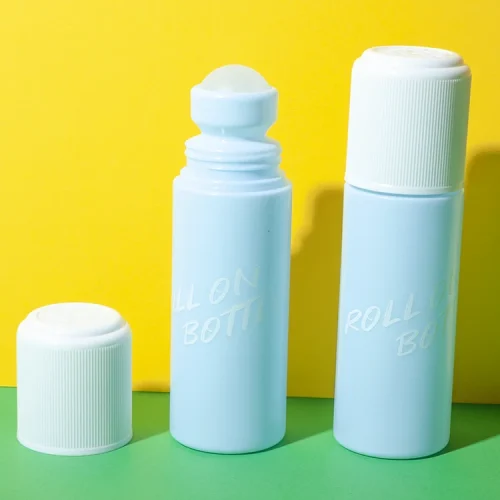 73ml hdpe plastic child-resistant capable roll-on bottle with cap - 1