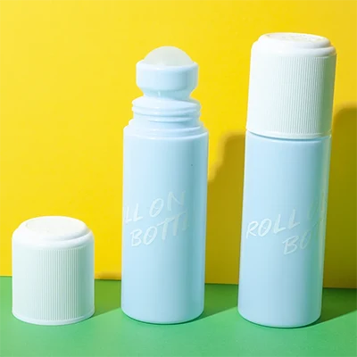 73ml HDPEプラスチック製、チャイルドレジスタント機能付きロールオンボトル（キャップ​​付き） - 6個