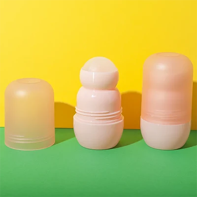 コンパクトで丸みを帯びた50ml PPプラスチック製ロールオンアプリケーターボトル - 6個