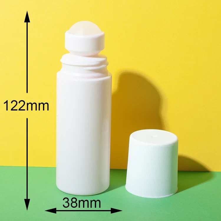 hdpe plastic 3oz roll-on bottles with caps - 2