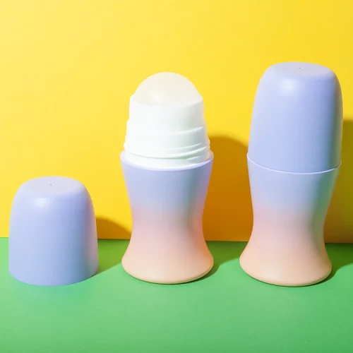 hourglass shaped pp plastic 75ml roll-on bottle - 1