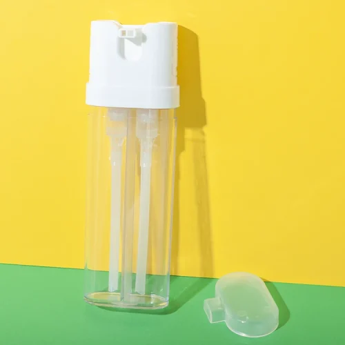 pet dual chamber hair dye pump bottle 75ml and 75ml - 1