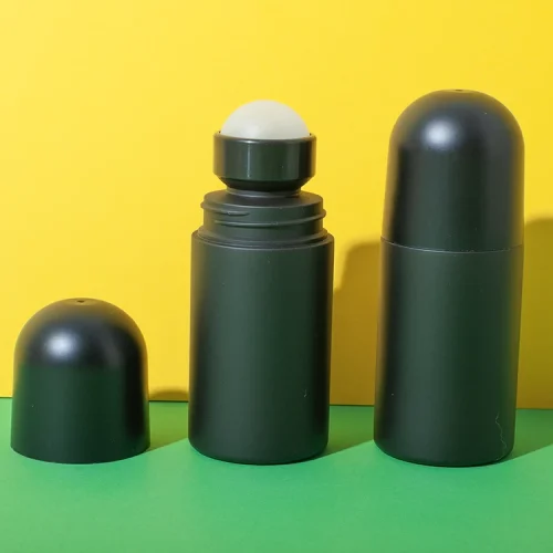 pp plastic 30ml black roll on bottle - 1