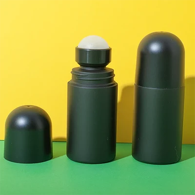 PPプラスチック製 30ml ブラック ロールオンボトル - 6個