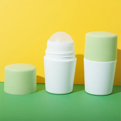 PPプラスチック製50ml小型ロールオンボトル - 5個