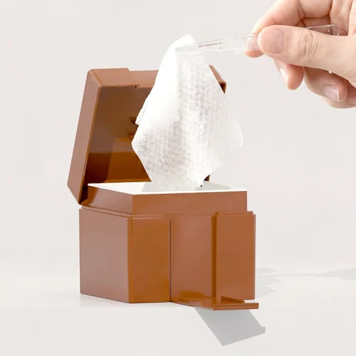 square multi-functional pp wet wipes container 300g - 2