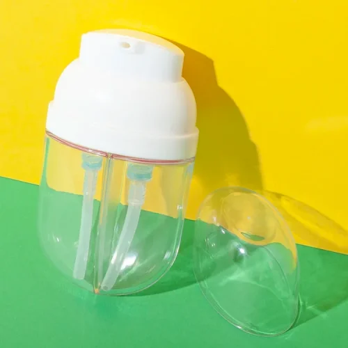 PET dual chamber cosmetic pump bottle 20ml + 20ml - 1