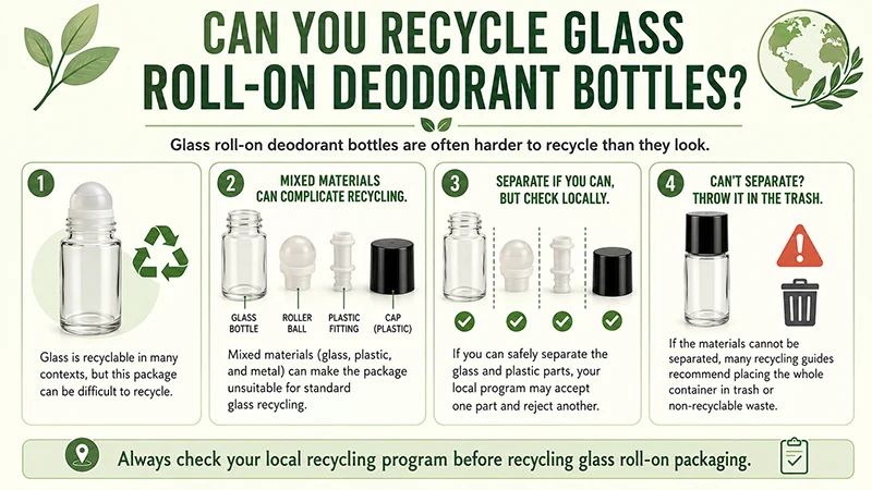 can you recycle glass roll on deodorant bottles - 1