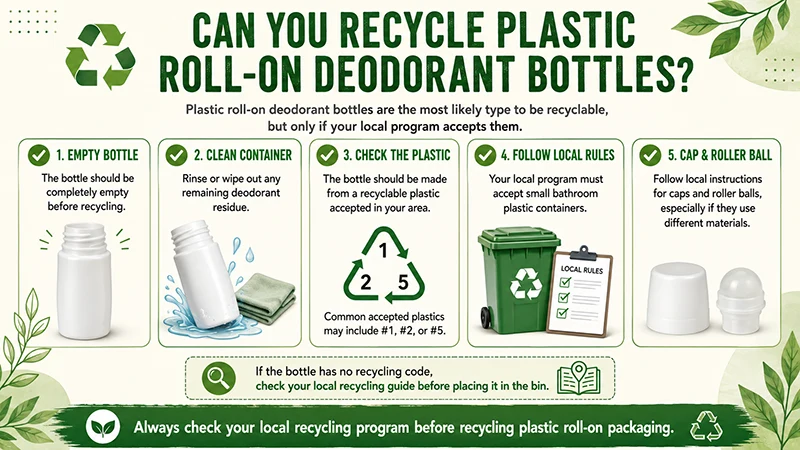 can you recycle plastic roll on deodorant bottles - 1