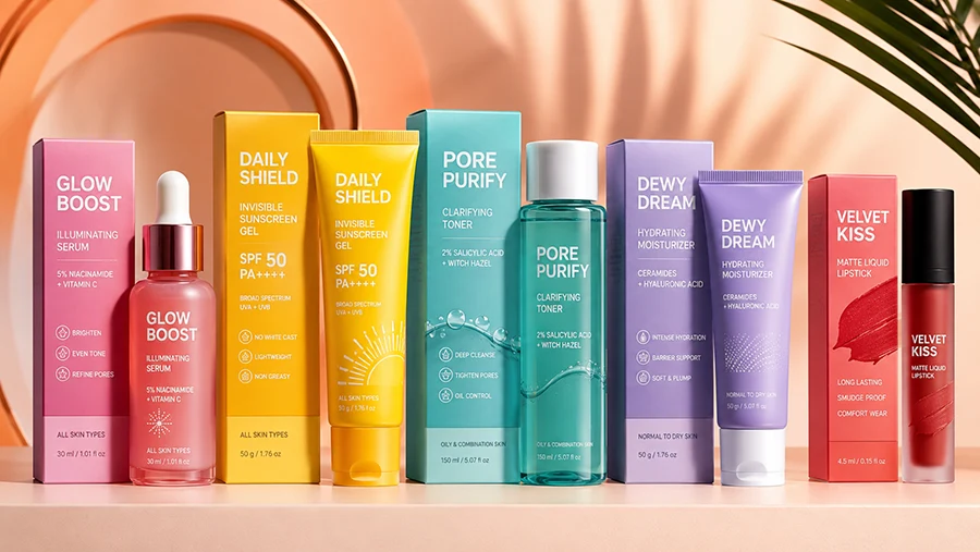 colorful design for cosmetic packaging - 11