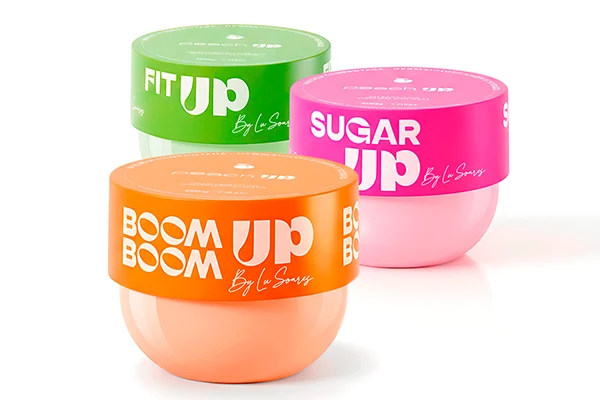custom pp cosmetic cream jar for peach up - 2