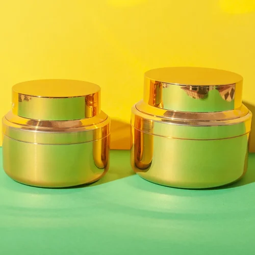 electroplated brushed acrylic cosmetic cream jar 30g 50g - 1