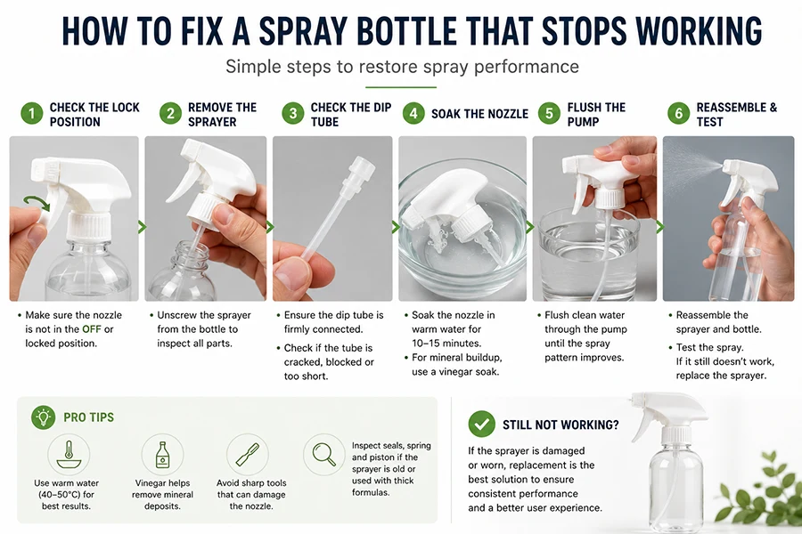 how to fix a spray bottle that stops working - 121