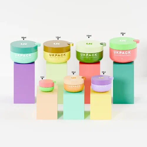 macaron-style multi-size PP makeup remover jar - 1