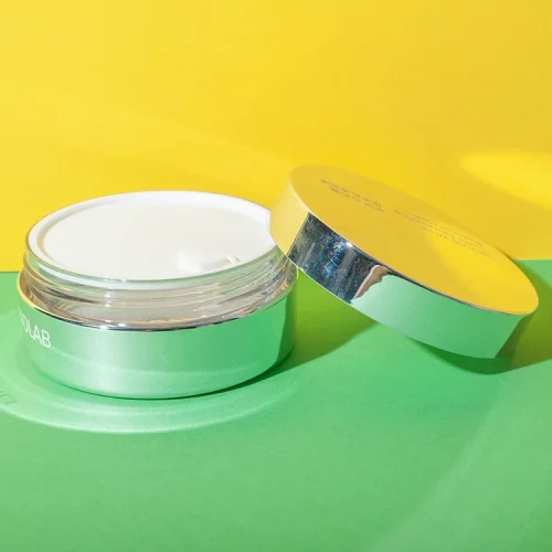 pet cosmetic cream jar 60g wide low profile electroplated - 1