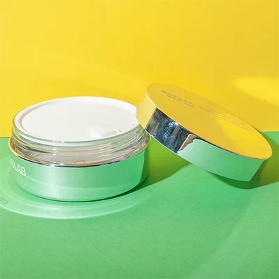 pet cosmetic cream jar 60g wide low profile electroplated - 4