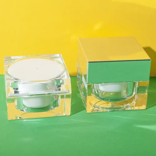 square acrylic 30g 50g cosmetic cream jar - 1