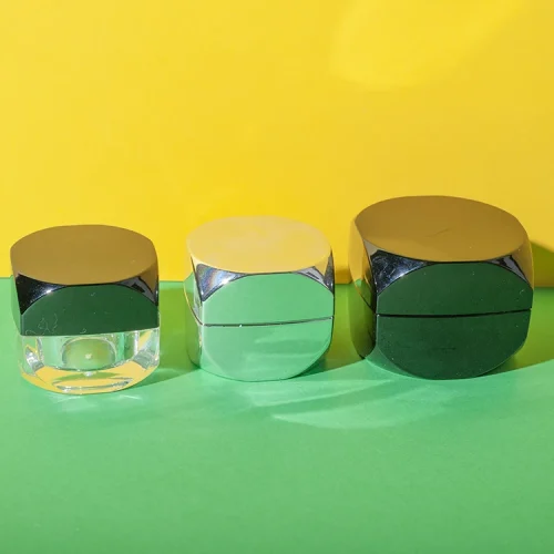 square acrylic cosmetic cream jar 5g 10g 15g - 1