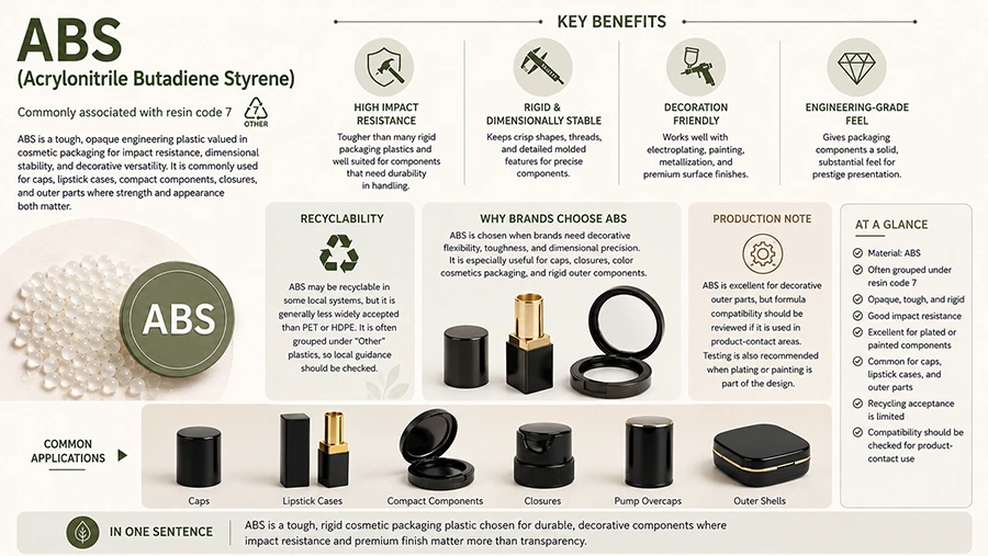 abs plastic packaging infographic - 1