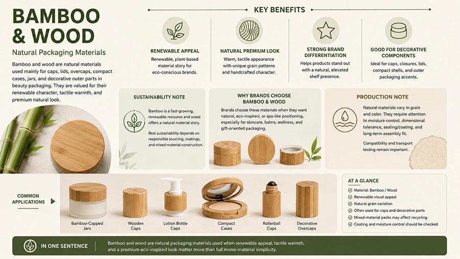 bamboo and wood packaging infographic - 1