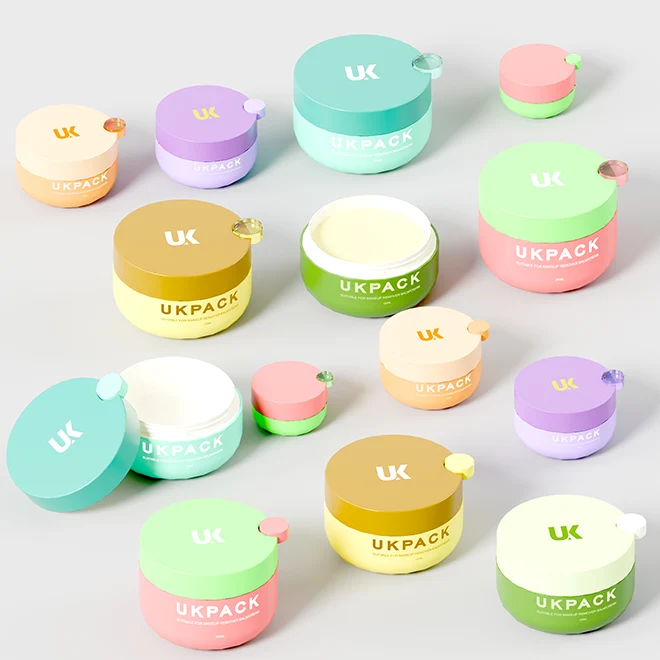 cleansing balm jar with integrated spatula - 1