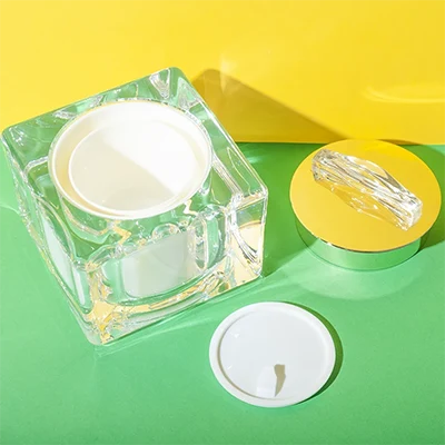 minimalist square acrylic cosmetic cream jar 30g 50g - 6