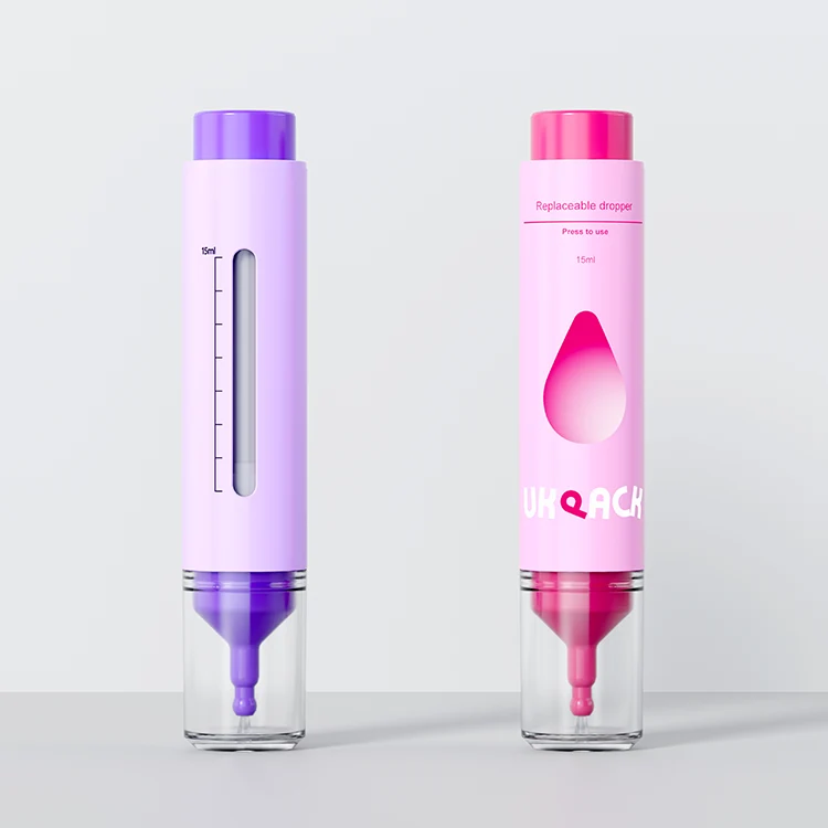 refillable airless dropper bottle 15ml - 1
