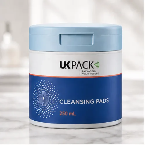 250ml PP makeup remover cotton pads jar - 1