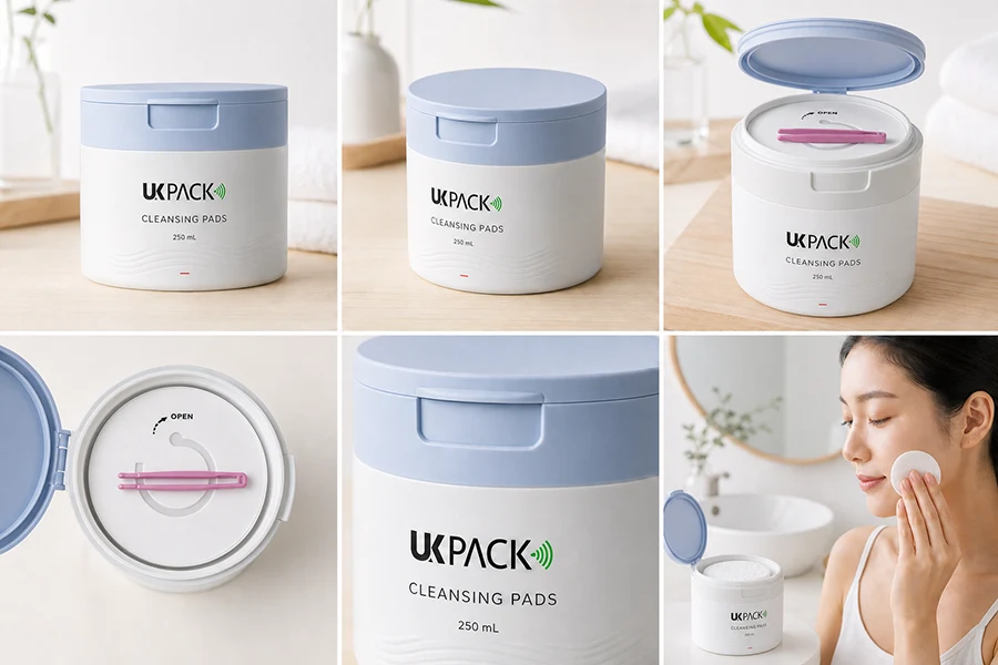 250ml PP makeup remover cotton pads jar - 13