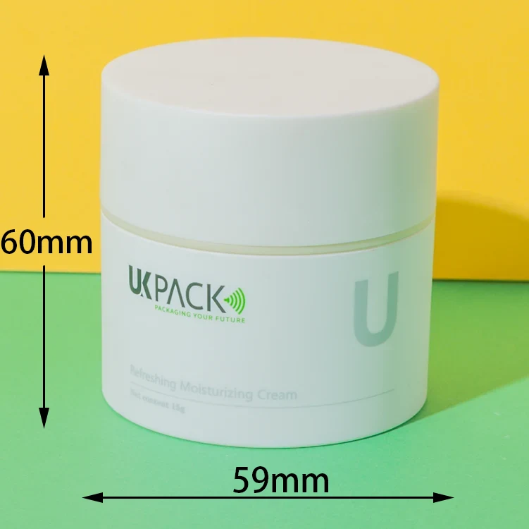acrylic airless face cream jar 15ml - 1