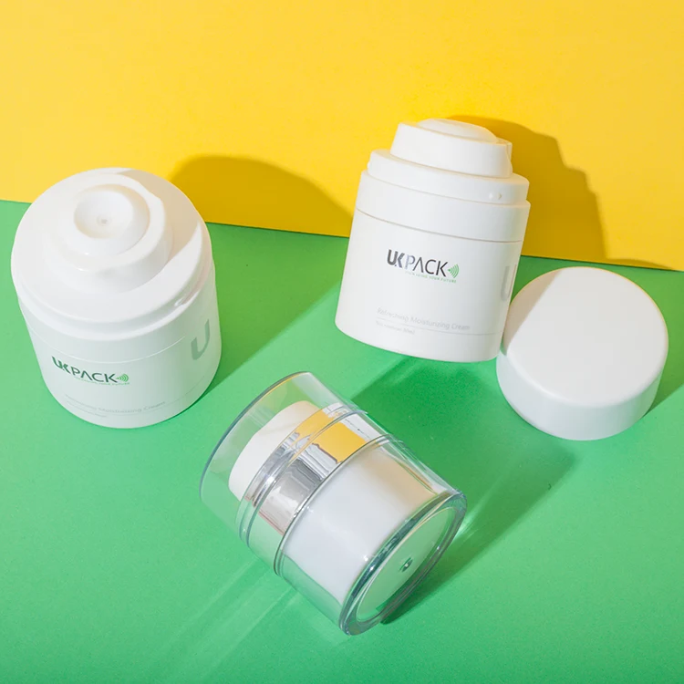 acrylic cbd airless pump jar 15ml 30ml 50ml - 2
